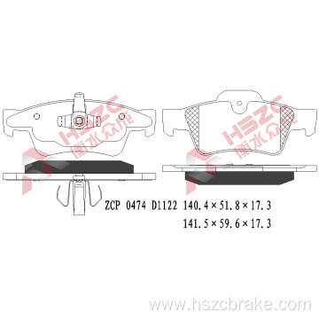 FMSI D1122 ceramic brake pad for Mercedes-Benz